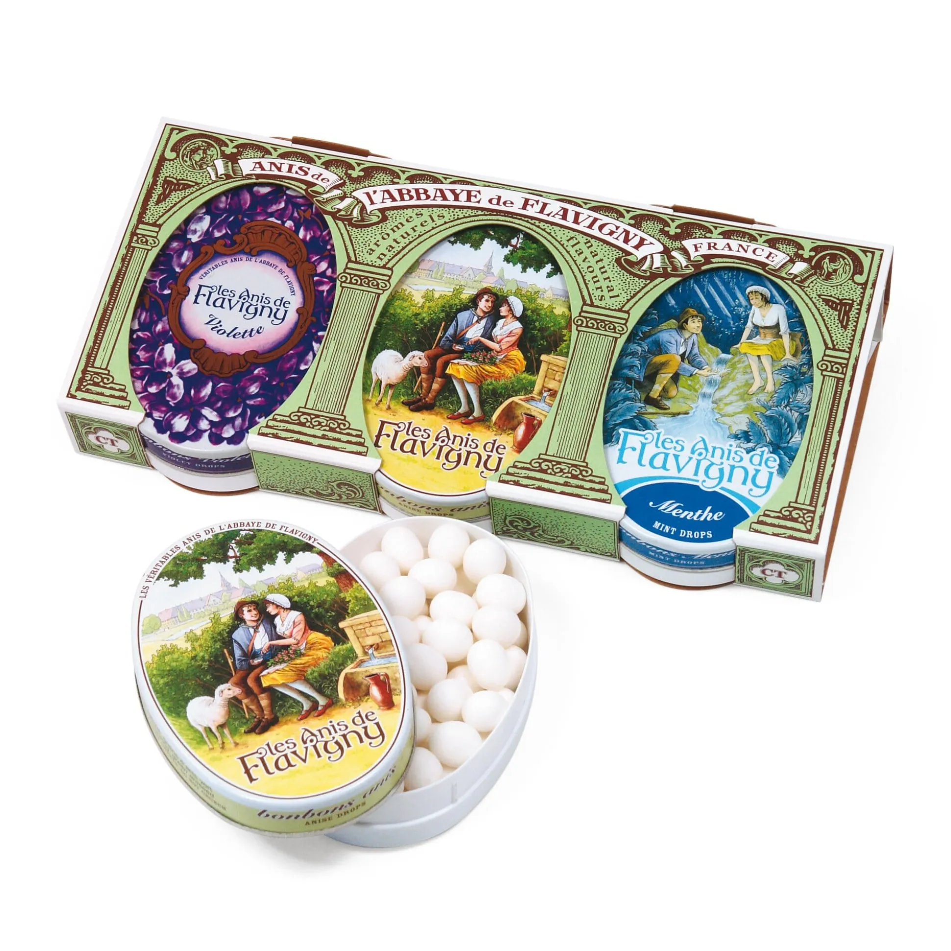 Anispastillen Natur - Veilchen - Minze
