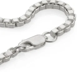 Armband Venezianer eckig, Silber