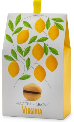 Baci di Dama Zitronenkekse mit Schokolade
