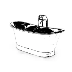 Badewanne Kupfer