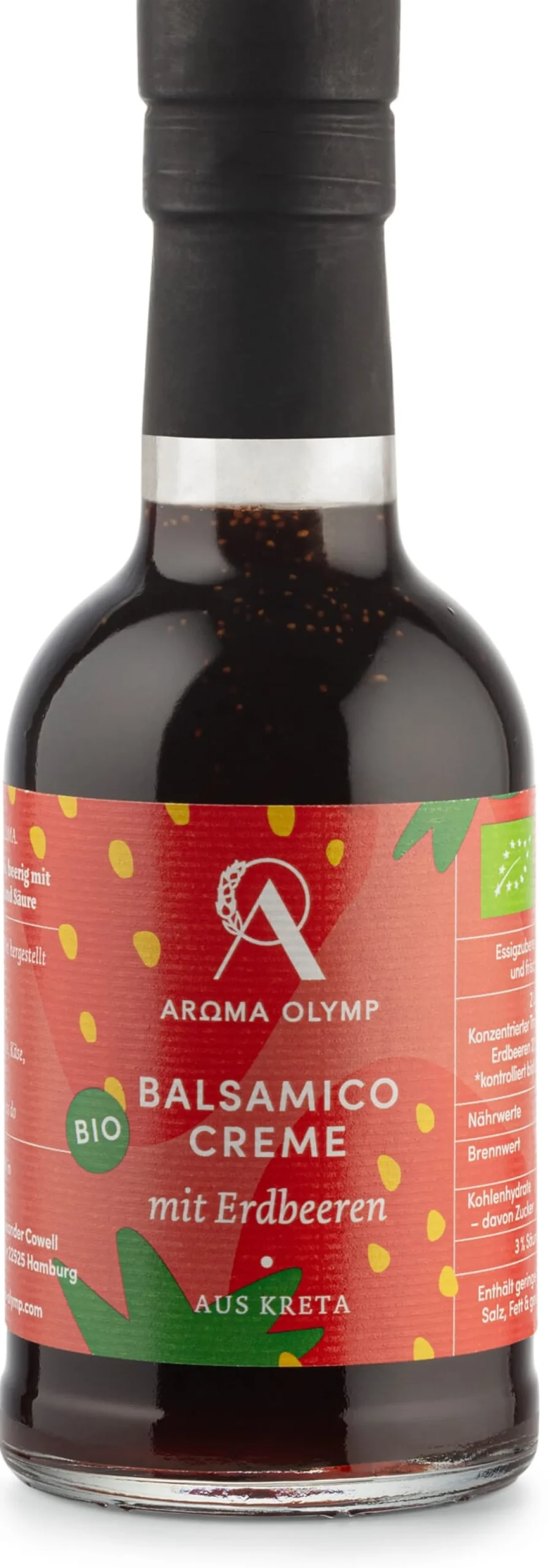Bio-Balsamico-Creme mit Erdbeeren