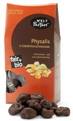 Bio-Physalis in Edelbitterschokolade