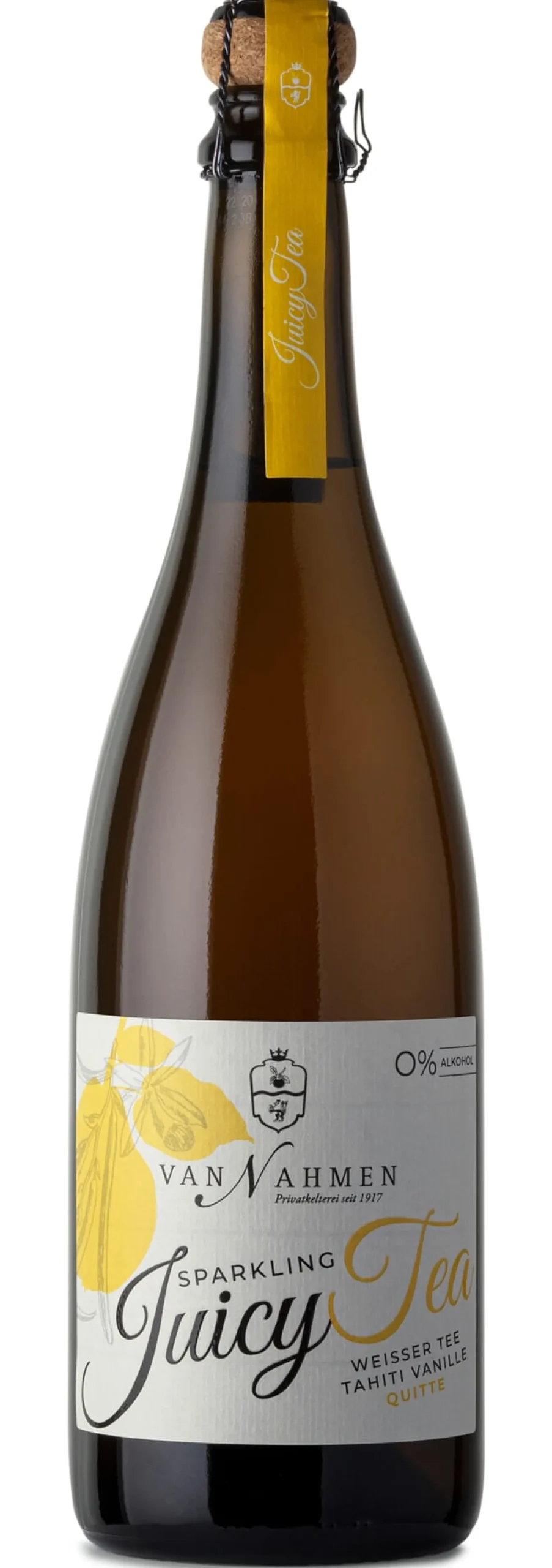 Bio-Sparkling-Juicy-Tea Weißer-Tee-Tahiti-Vanille-Quitte