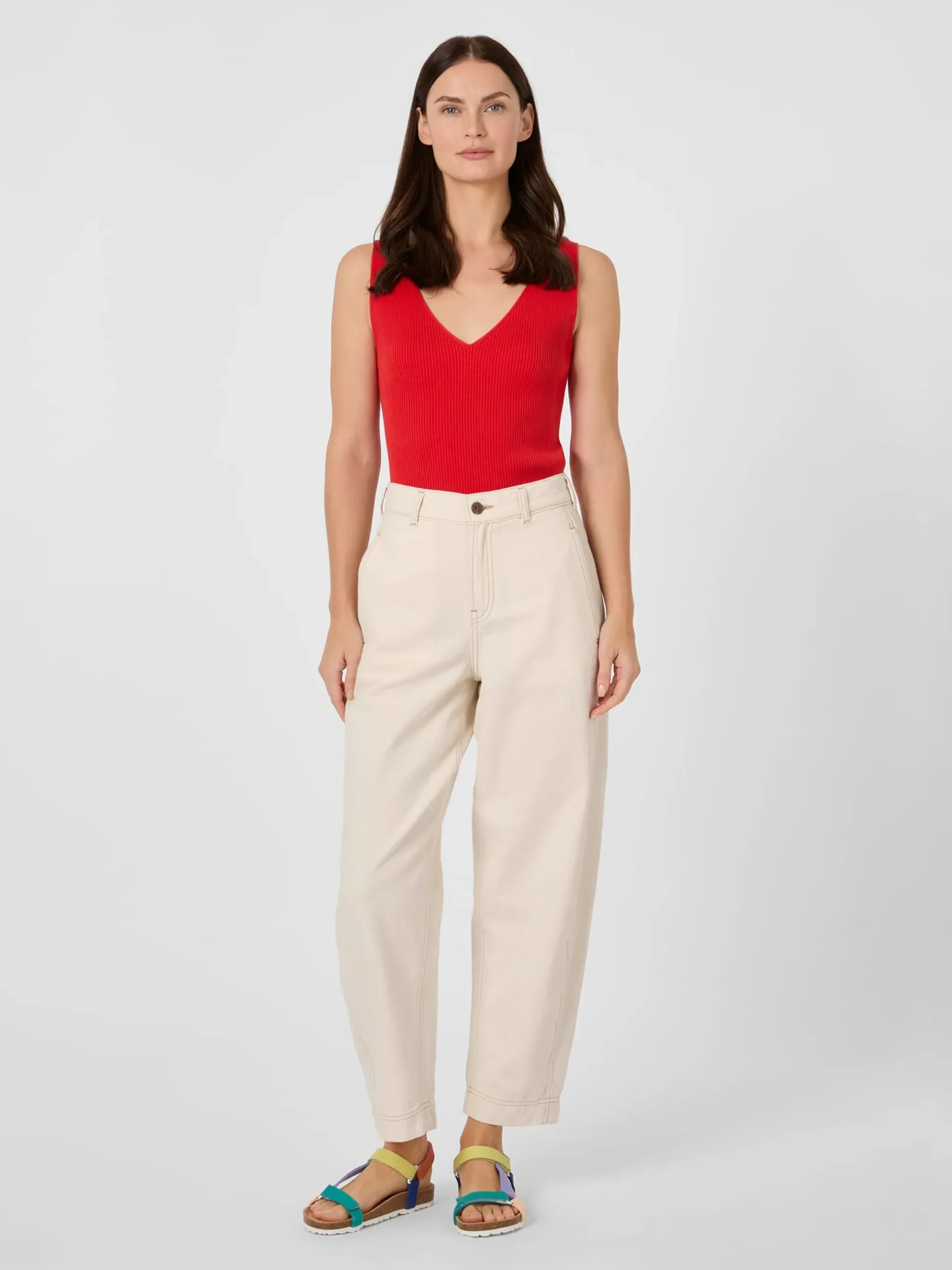 Damen-Barrel-Pants Canvas