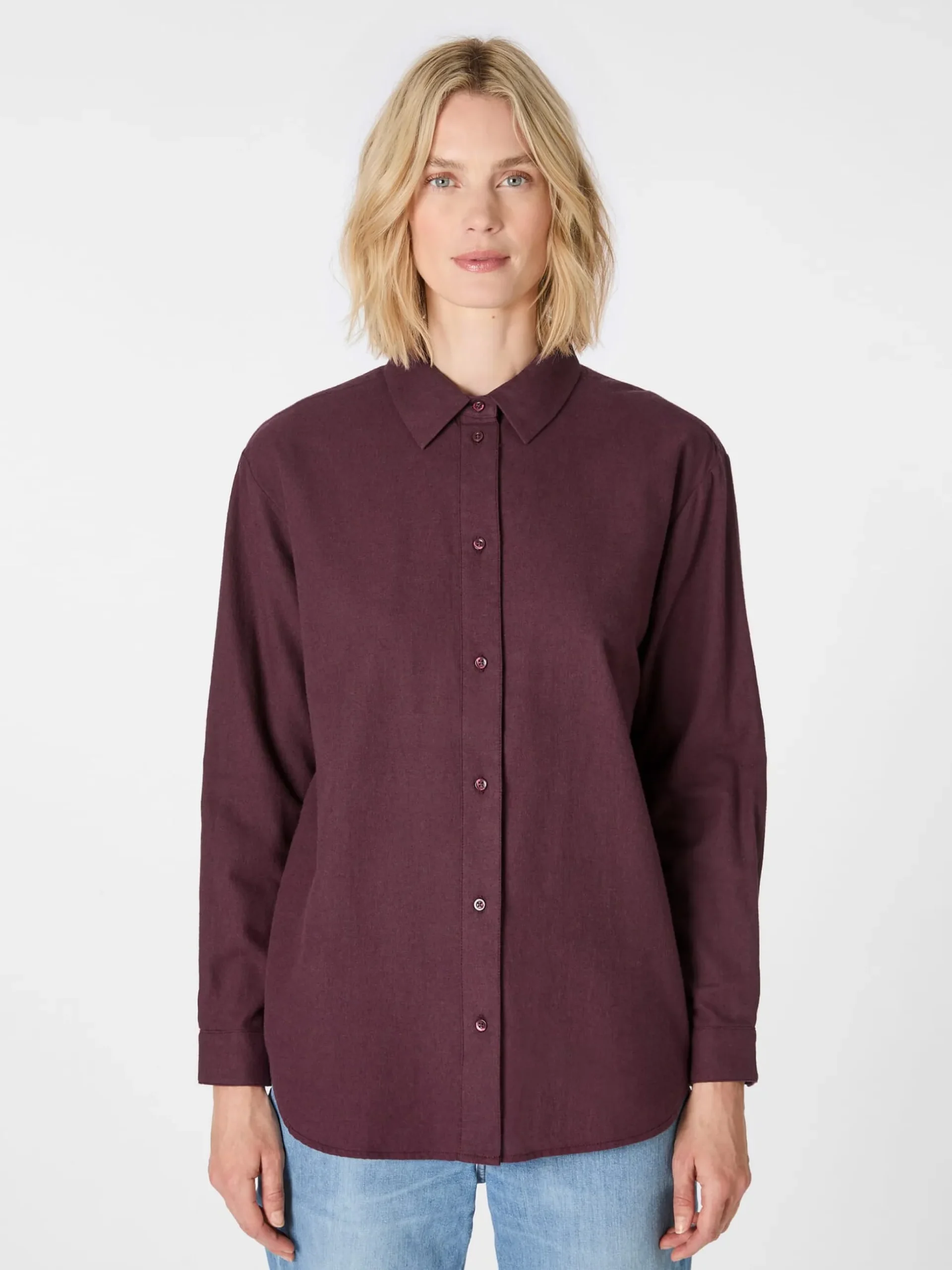 Damen-Flanellbluse
