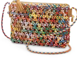 Damen-Handtasche geknüpft, multicolor