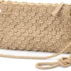 Damen-Handtasche strukturiert, champagner
