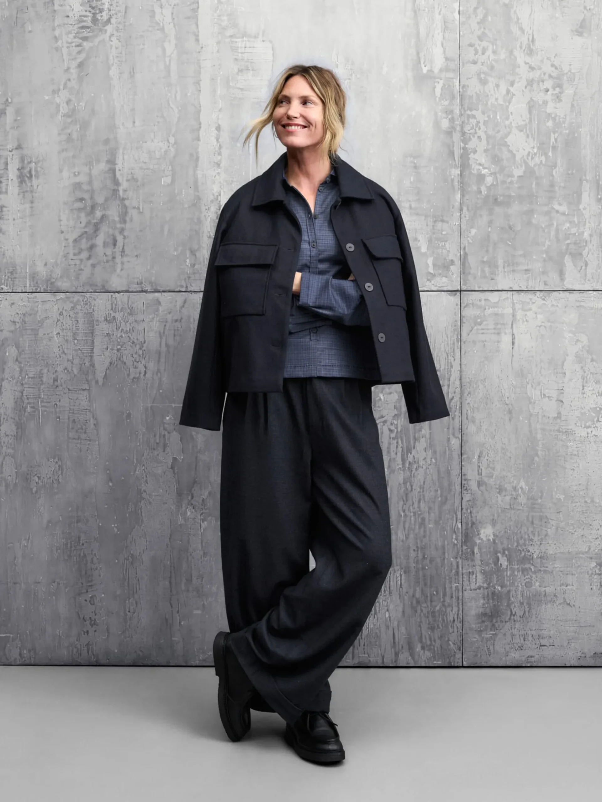 Damen-Hemdjacke Wolle