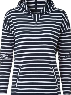 Damen-Hoodie gestreift