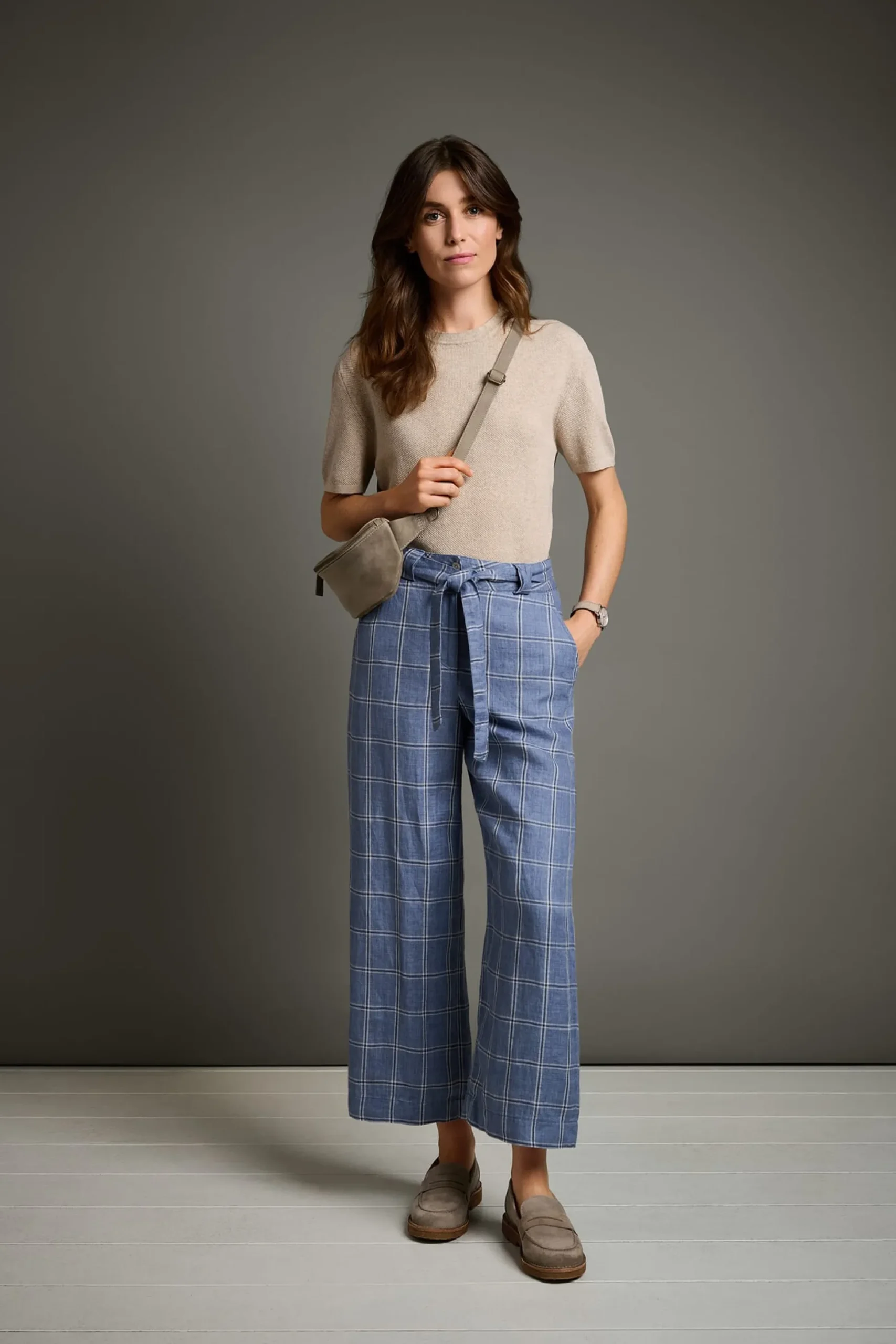 Damenhose kariert