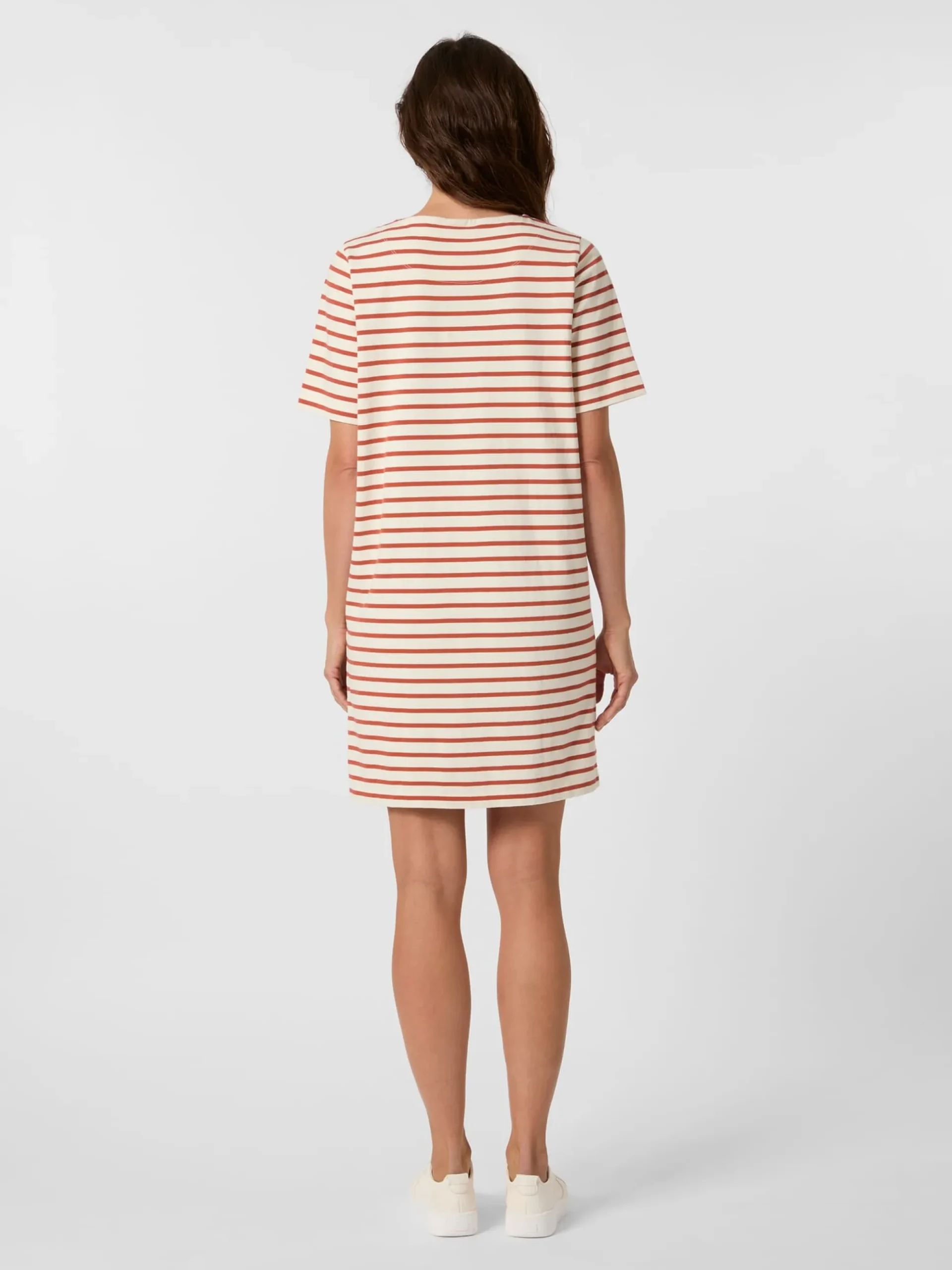 Damen-Jerseykleid gestreift
