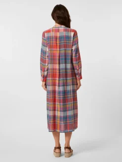 Damenkleid lang kariert