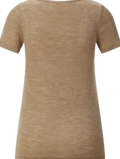 Damen-Kurzarmshirt Wolle-Seide