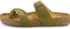 Damen-Lederpantolette