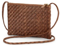 Damen-Ledertasche geflochten
