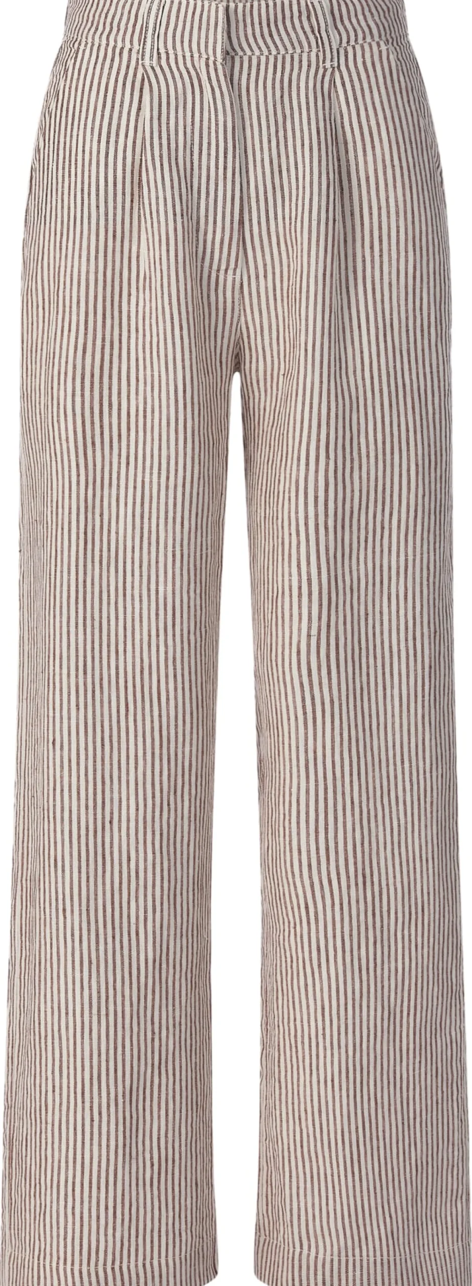 Damen-Leinenhose gestreift