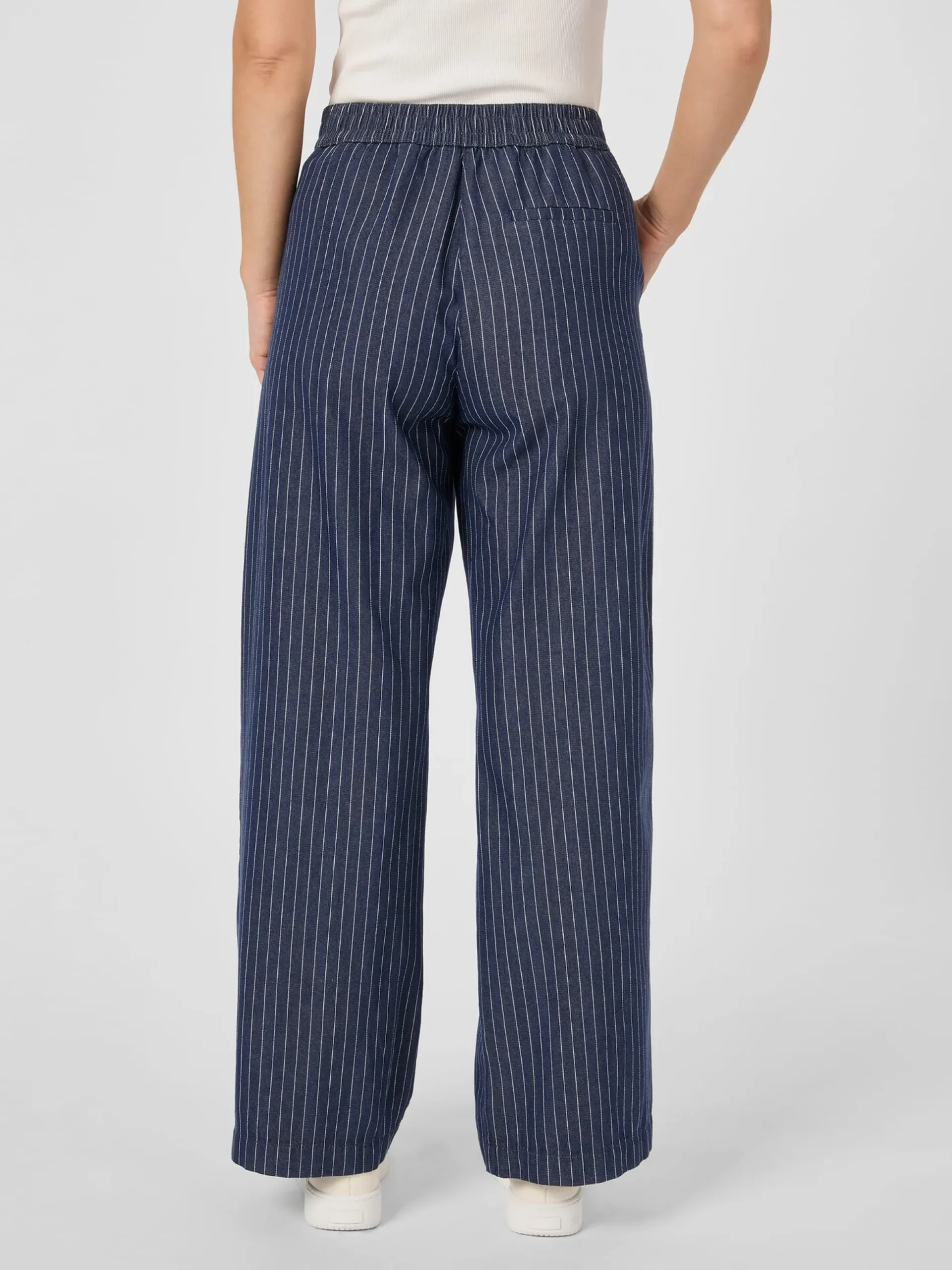 Damen-Marlenehose Nadelstreifen