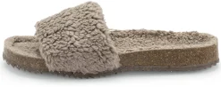Damen-Pantolette Teddyplüsch