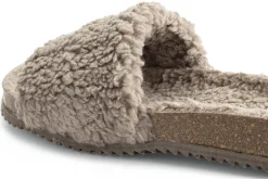 Damen-Pantolette Teddyplüsch