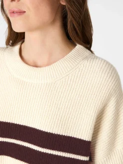 Damen-Pullover gestreift