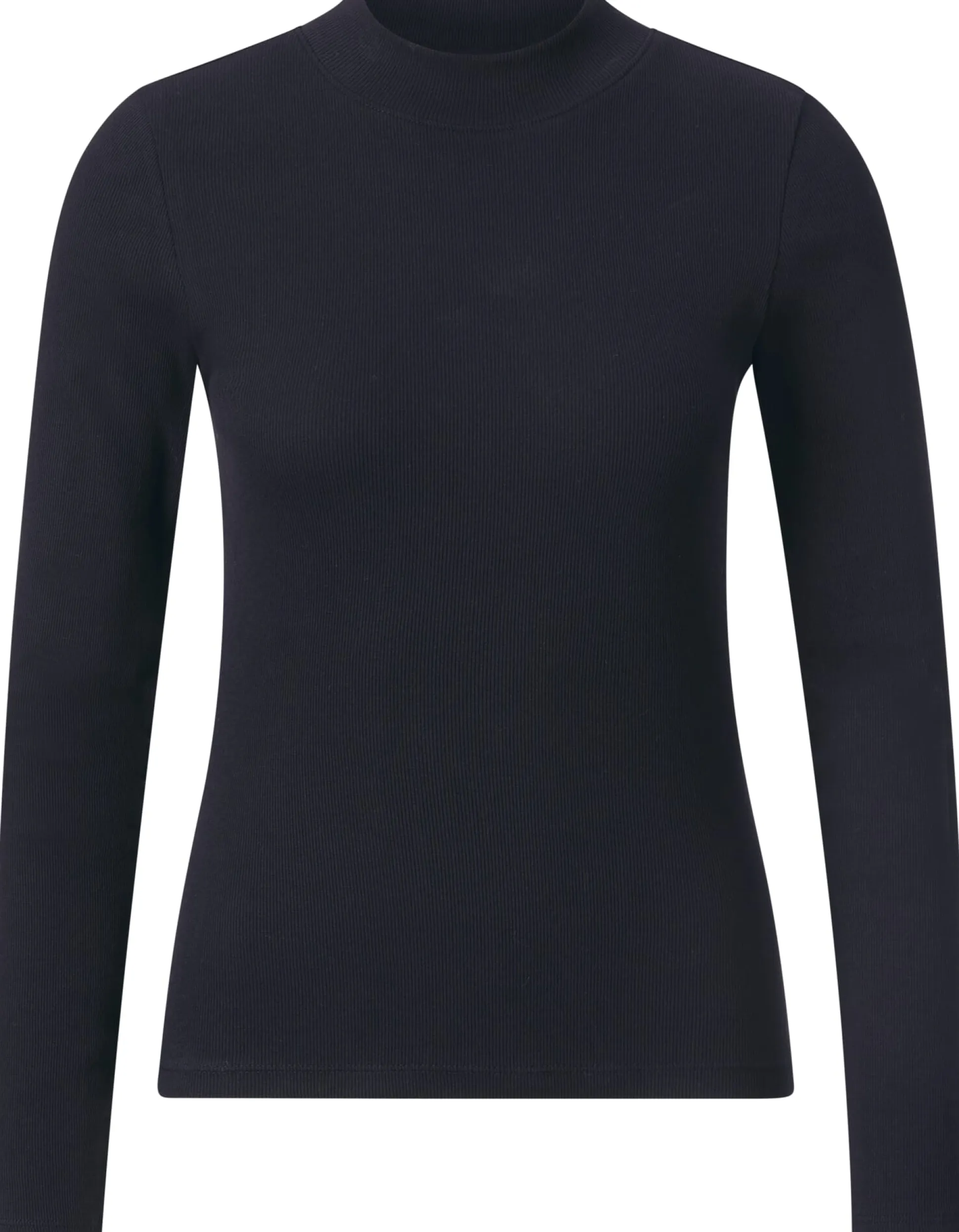 Damen-Rippenshirt Langarm