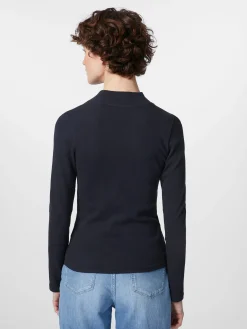 Damen-Rippenshirt Langarm