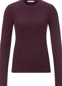 Damen-Rippenshirt Merinowolle