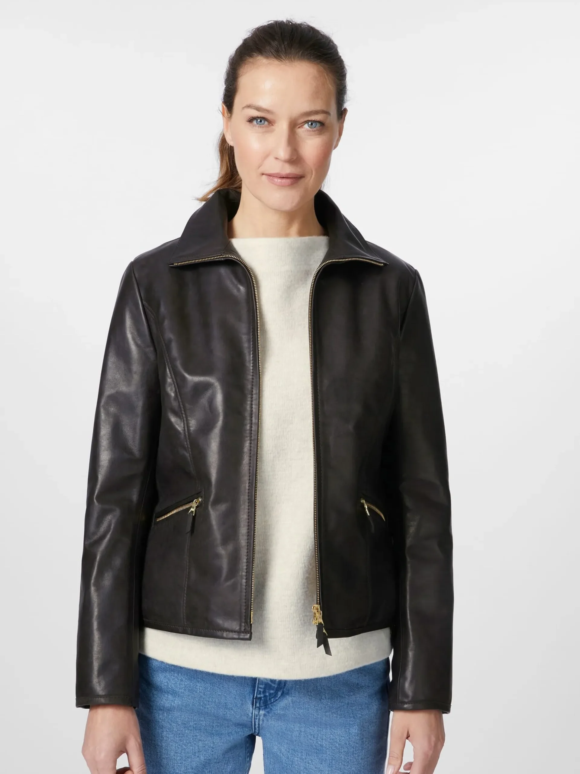 Damen-Roadsterjacke Pferdeleder