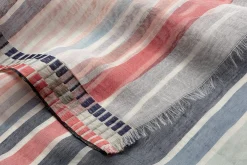 Damenschal Seide-Baumwolle, Multicolor