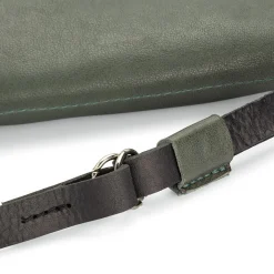 Damen-Schultertasche Clutch, Grün