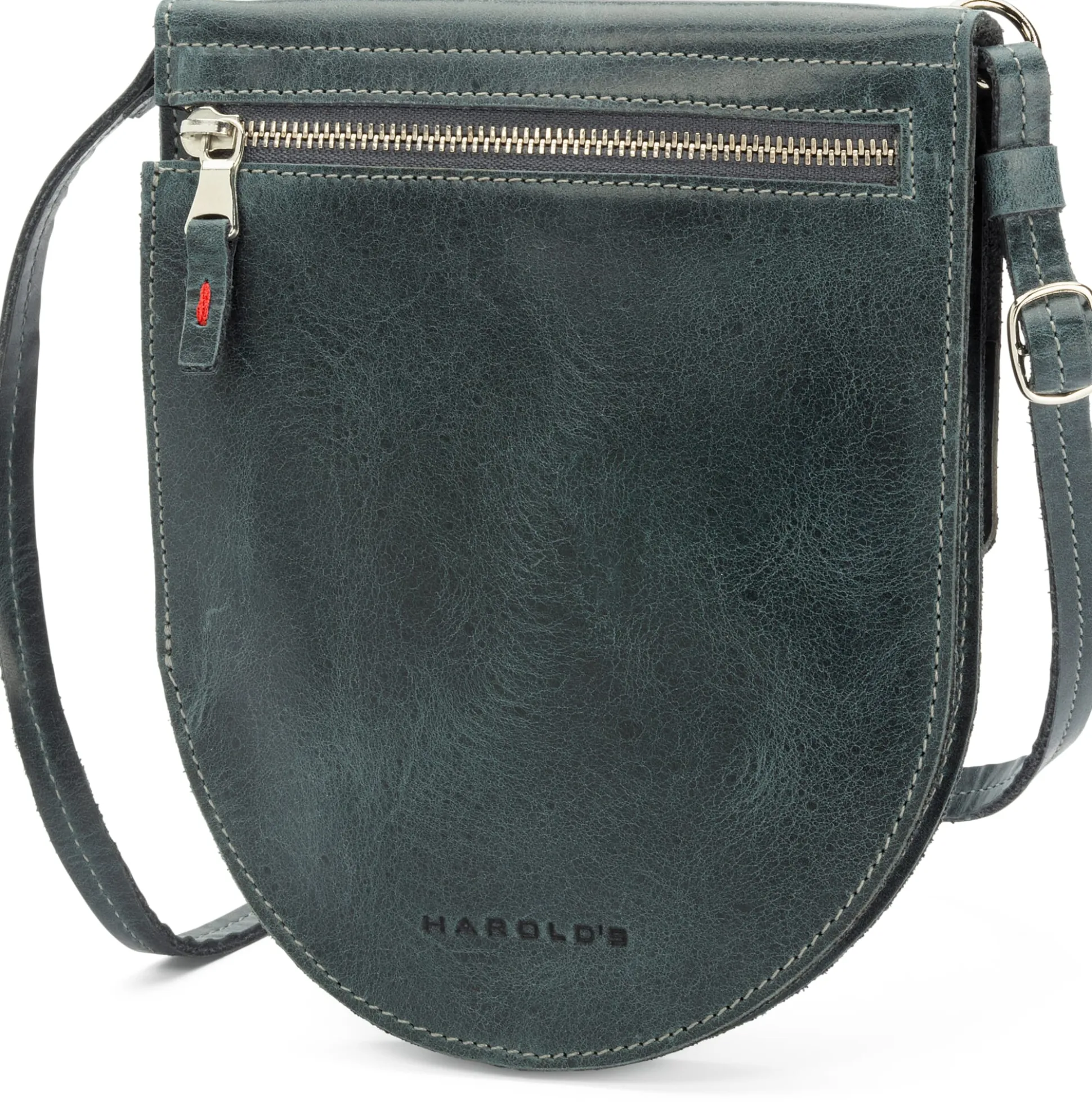Damen-Schultertasche klein, petrol