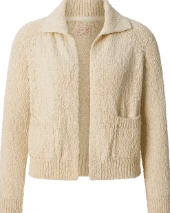 Damen-Strickjacke mit Kragen