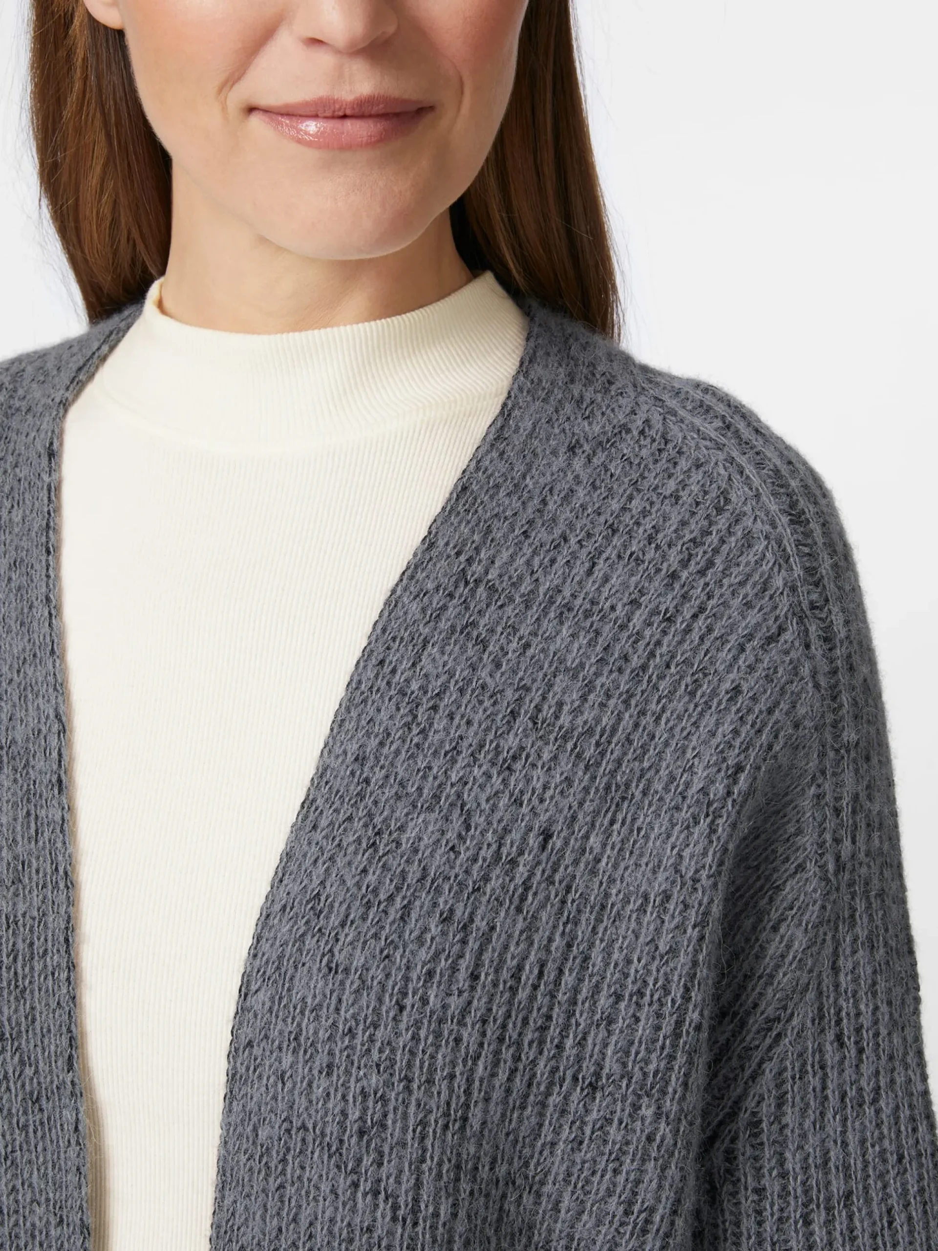 Damen-Strickjacke Rippe