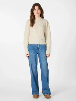 Damen-Strickpullover Alpaka