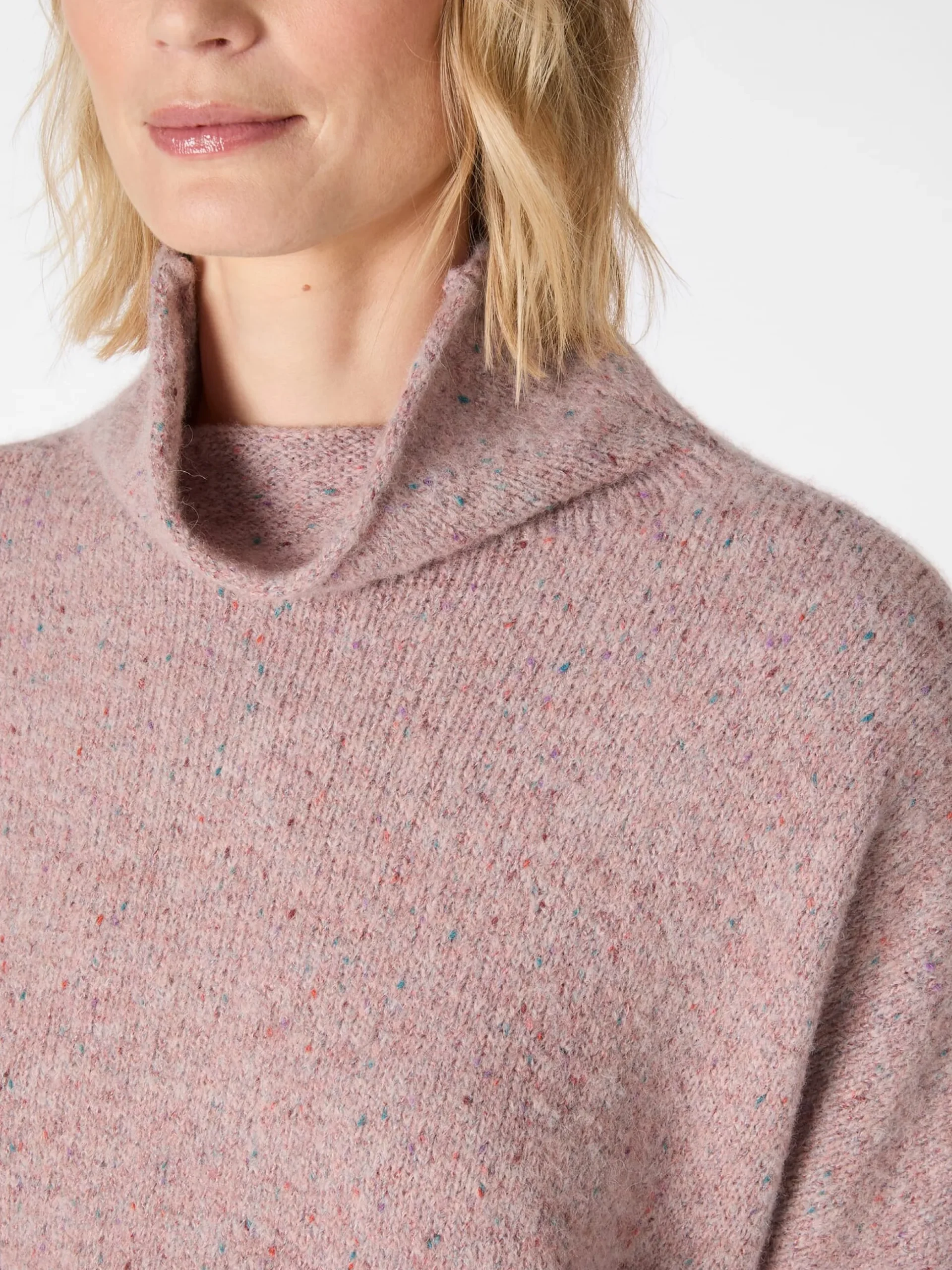 Damen-Strickpullover gesprenkelt