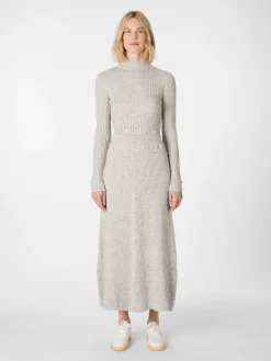 Damen-Strickrock meliert