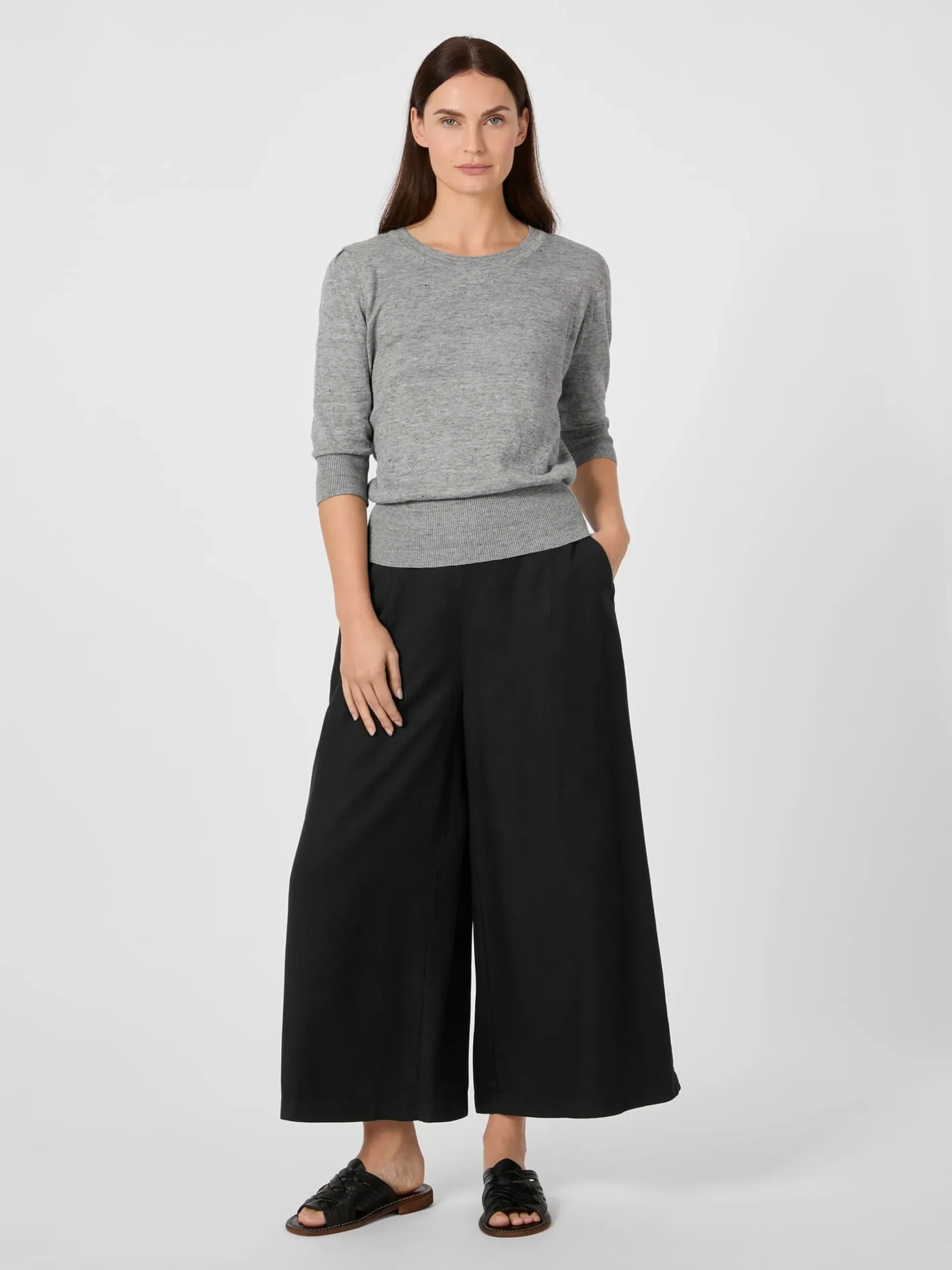 Damen-Strickshirt Dreiviertelarm
