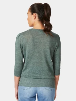 Damen-Strickshirt Dreiviertelarm