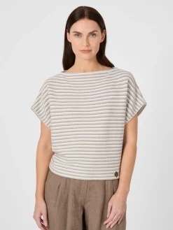 Damen-Strickshirt gestreift