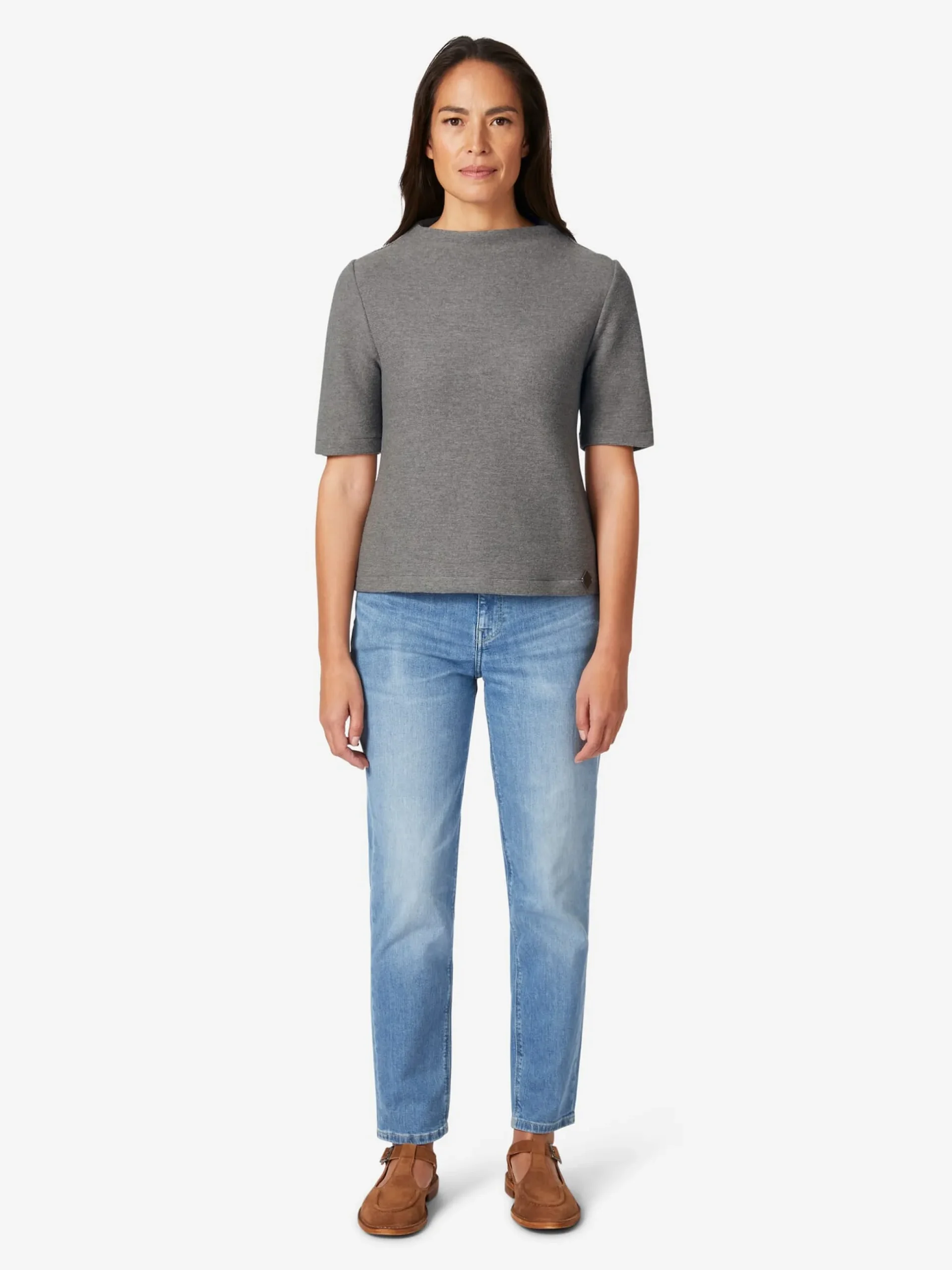 Damen-Strickshirt Halbarm
