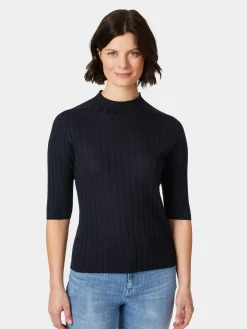 Damen-Strickshirt Halbarm
