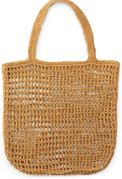 Damen-Tote Bag Raffia, natur