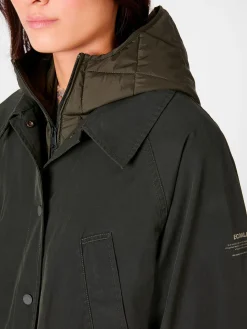 Damen-Trenchcoat 2in1 mit Weste