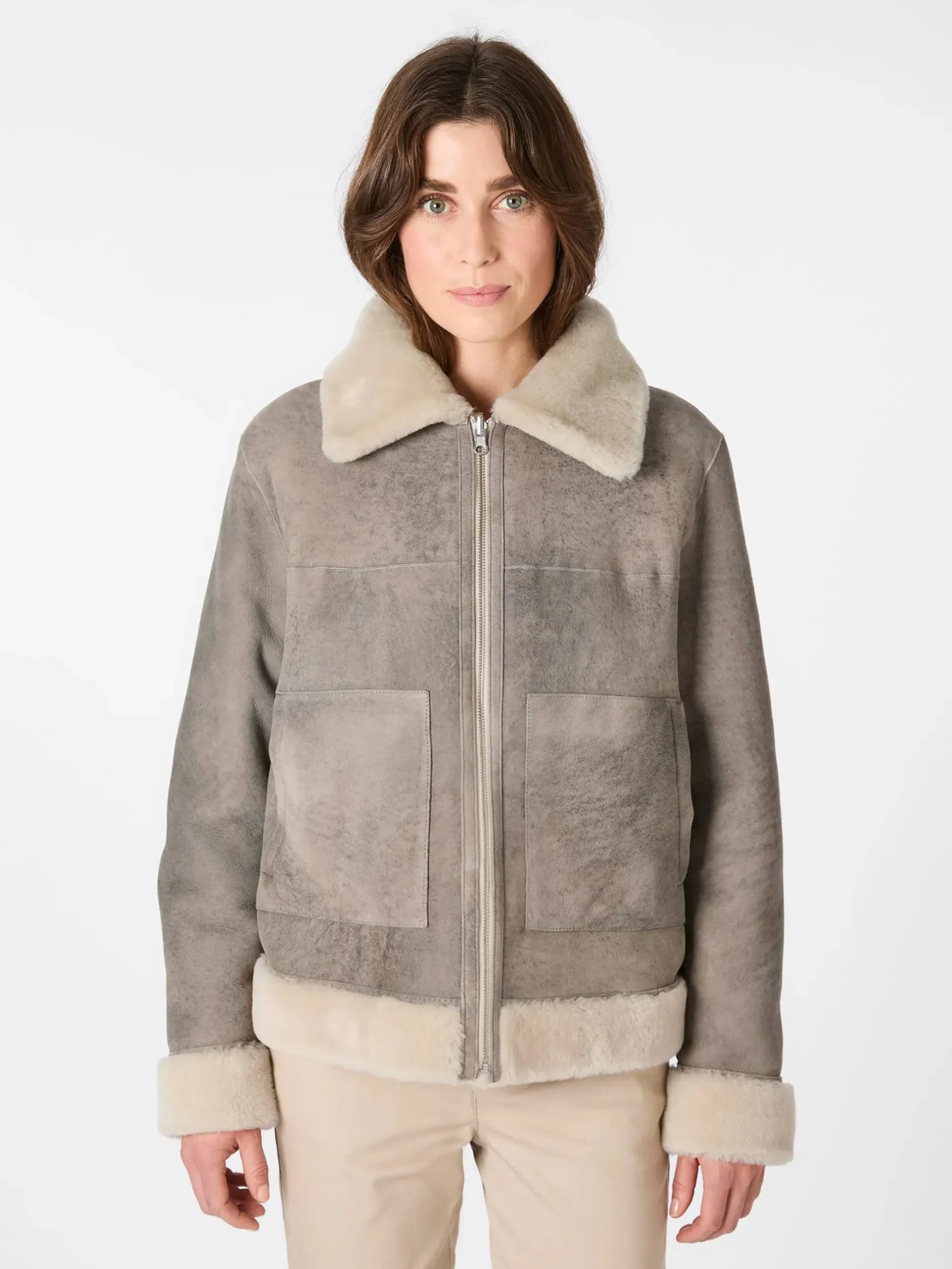 Damen-Wendejacke Lammfell