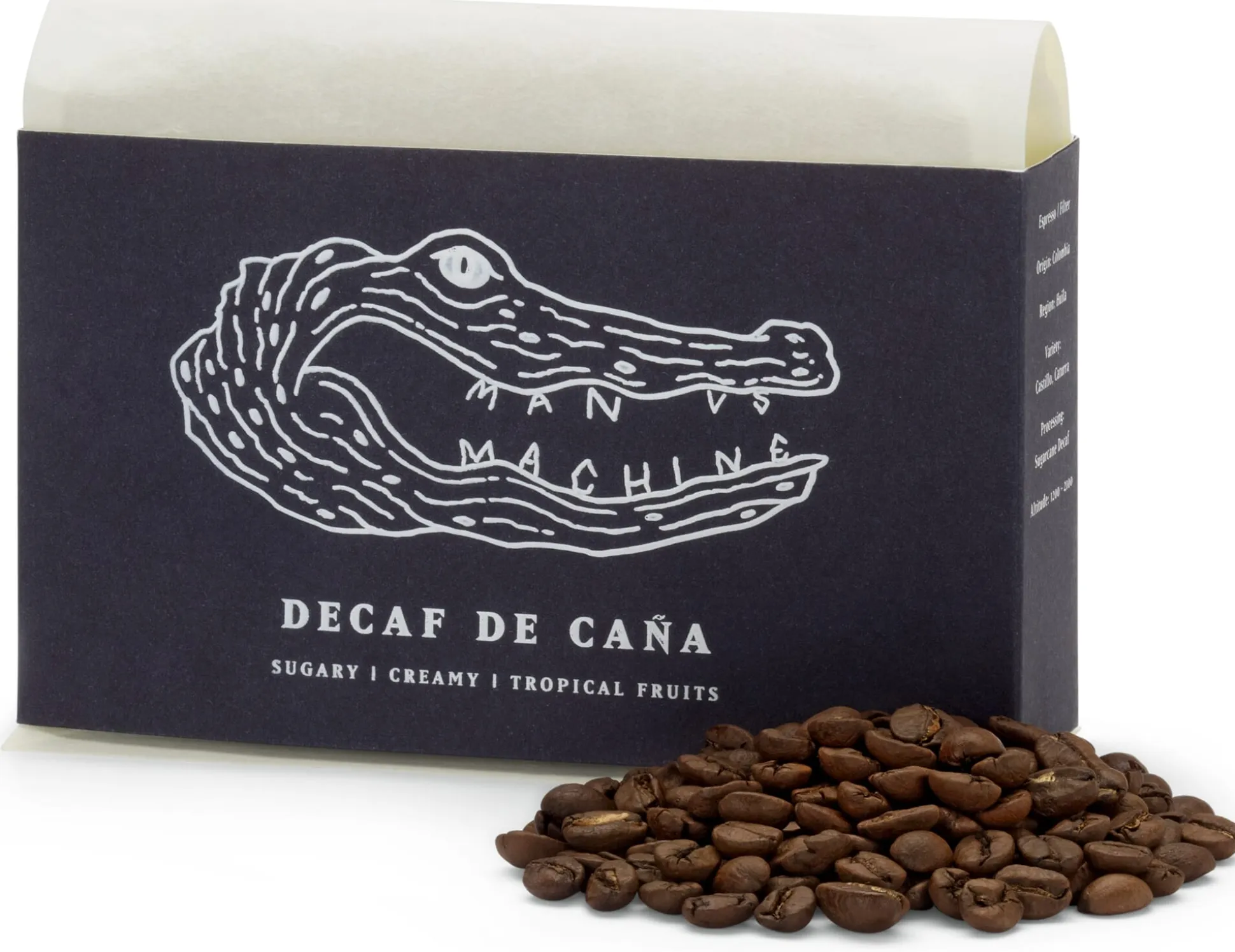Decaf de Caña, ganze Bohne