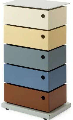 Drehladen-Container Stahlblech 5-fach Polychrom Alessandro