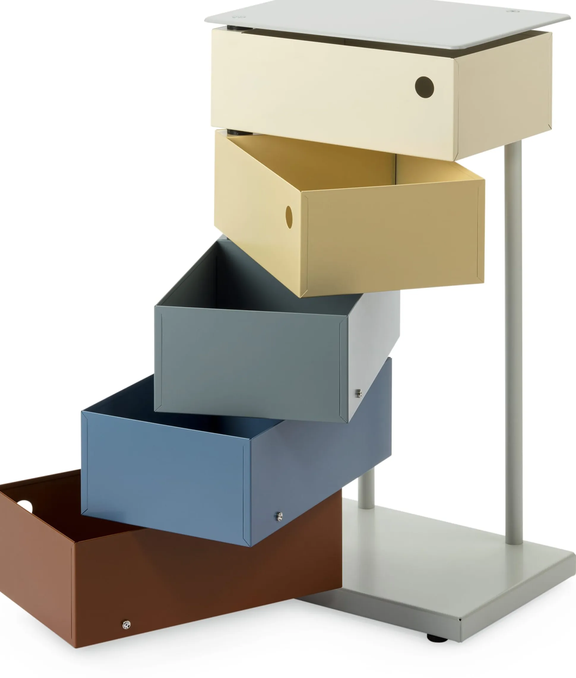 Drehladen-Container Stahlblech 5-fach Polychrom Alessandro