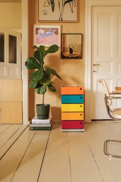 Drehladen-Container Stahlblech 5-fach Polychrom Bruno