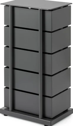 Drehladen-Container Stahlblech 5-fach anthrazit
