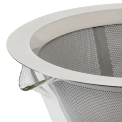 Edelstahl-Permanentfilter für Kaffeebereiter mit Dauerfilter Borosilikatglas